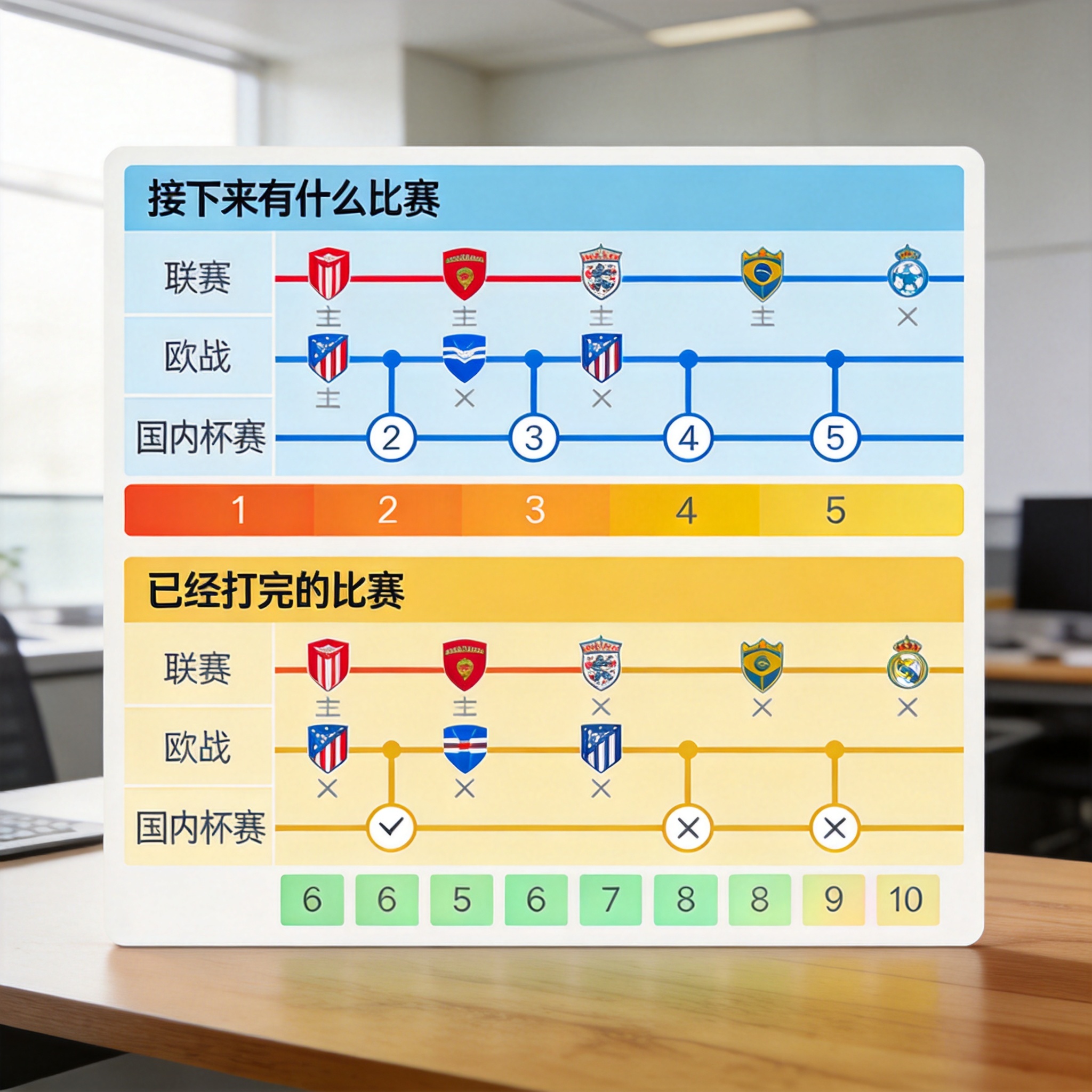 赛程与赛果栏目配图：日历式赛程视图与赛事线筛选，示意本站的比赛信息组织方式